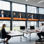 Home 22 스포츠마케팅 전문가가 알아야 할 법률 - A professional Dutch sports marketing meeting scene in a modern office, featuring a diverse group of...