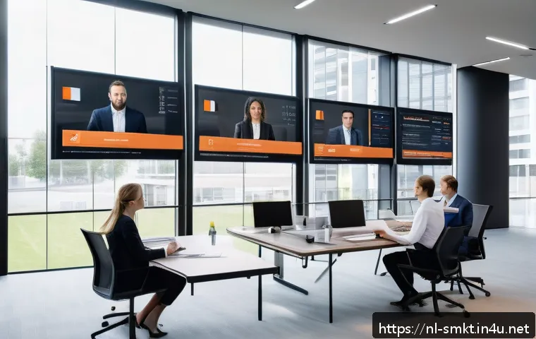 스포츠마케팅 전문가가 알아야 할 법률 - A professional Dutch sports marketing meeting scene in a modern office, featuring a diverse group of...